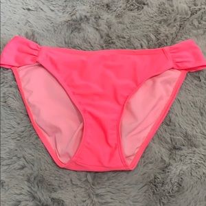 Size M highlighter pink bikini bottoms